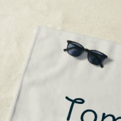 Abstracte Jongensvos in Wildflowers Strandlaken (In situ)