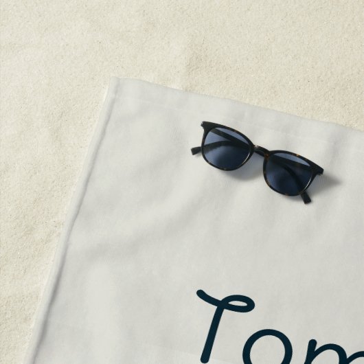 Abstracte Jongensvos in Wildflowers Strandlaken (In situ)