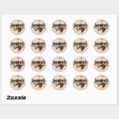 Abstracte Juneteenth Een dag om te onthouden Ronde Sticker (Vel)