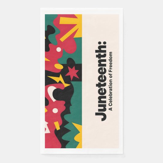 Abstracte Juneteenth Een viering van Freedom Desi Servet (Voorkant)