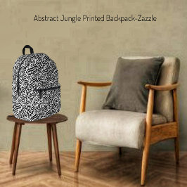 Abstracte Jungle Bedrukte Rugzak