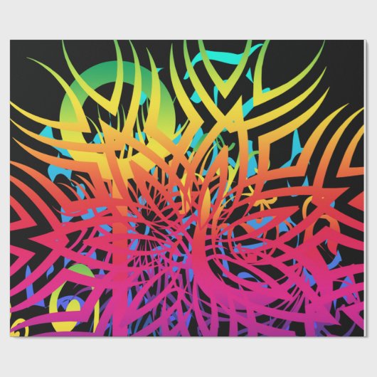 Abstracte Jungle Cadeaupapier (Vlak)