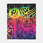 Abstracte Jungle Fleece Deken (Voorkant)