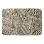 Abstracte jute met lichte gouden metalen toonwerpi badmat (Voorkant)
