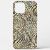 Abstracte jute met lichte gouden metalen toonwerpi Case-Mate iPhone case (Achterkant)