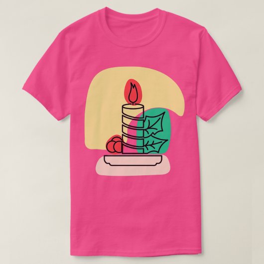 Abstracte kaars t-shirt (Design voorkant)