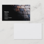 abstracte kaart van een stenen pad of loopbrug visitekaartje (Voorkant / Achterkant)