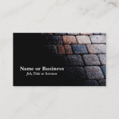 abstracte kaart van een stenen pad of loopbrug visitekaartje (Voorkant)