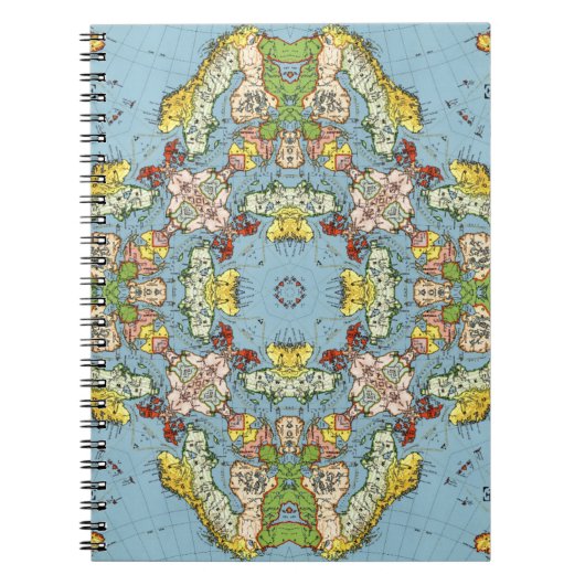 Abstracte kaart van Europa Notitieboek (Voorkant)