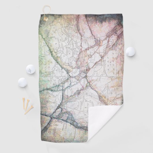 Abstracte kaart van Noord-Amerika Golfhanddoek (Insitu)