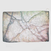  Abstracte kaart van Noord-Amerika Golfhanddoek (Horizontaal)