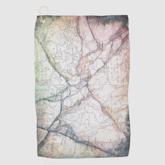  Abstracte kaart van Noord-Amerika Golfhanddoek (Voorkant)