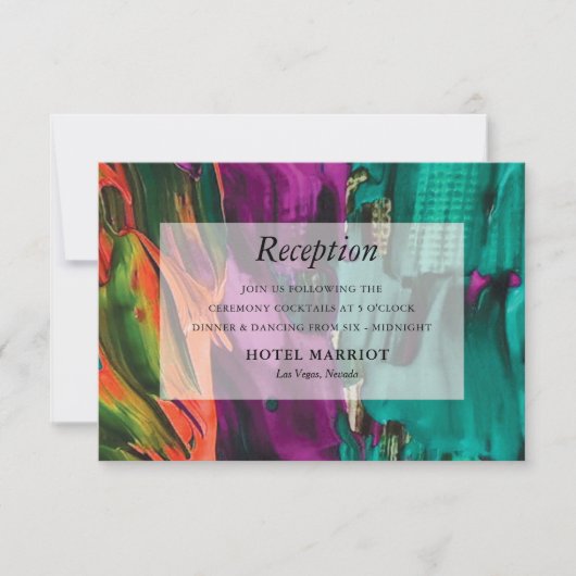 Abstracte Kaart voor acrylontvang (Voorkant)