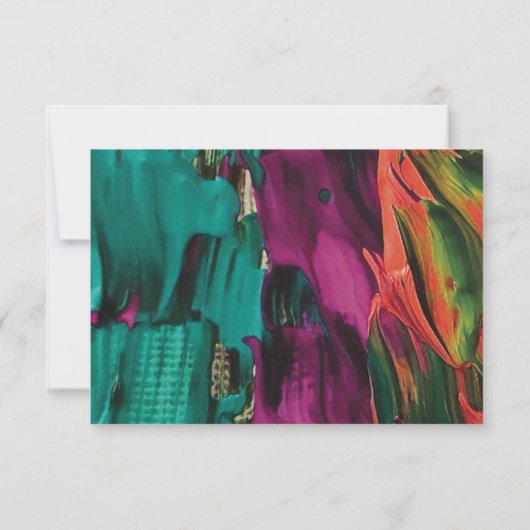 Abstracte Kaart voor acrylontvang (Achterkant)