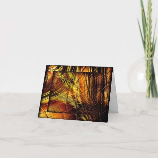 Abstracte Kaart voor glasverlichting (Voorkant)
