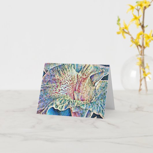 Abstracte kaart voor indrukwekkende ventilator (Gele Bloem)