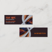 Abstracte kaart voor kruisingsprofiel mini visitekaartje (Voorkant / Achterkant)