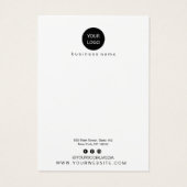 Abstracte Kaart voor zwart-wit Ketting (Achterkant)