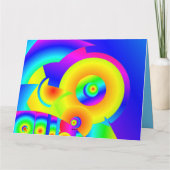 Abstracte Kaart zonnebloemen (Achterkant)