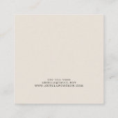 Abstracte Kaarten voor juwelenweergave in vormen Contactkaartje (Achterkant)