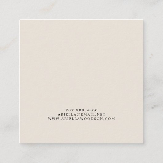 Abstracte Kaarten voor juwelenweergave in vormen Contactkaartje (Achterkant)