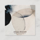 Abstracte Kaarten voor juwelenweergave in vormen Contactkaartje (Voorkant)