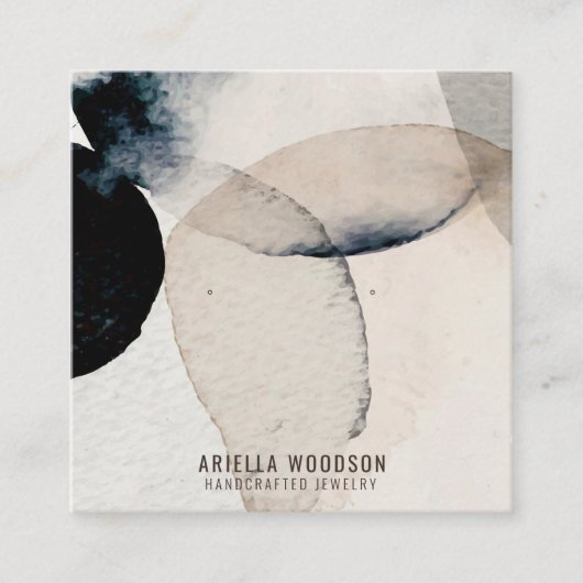 Abstracte Kaarten voor juwelenweergave in vormen Contactkaartje (Voorkant)