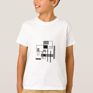 Abstracte kabeljauw t-shirt