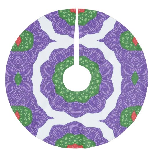 Abstracte Kaleidoscoop kerstballen Balls Kerstboom Rok (Voorkant)