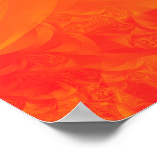 Abstracte kaleidoscoop oranje achtergrond. prachti poster (Hoek)