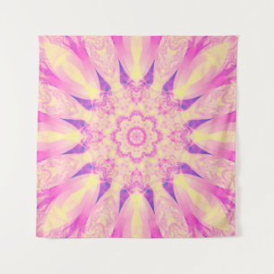 Abstracte kaleidoscoop pastelachtergrond. prachtig wandkleed