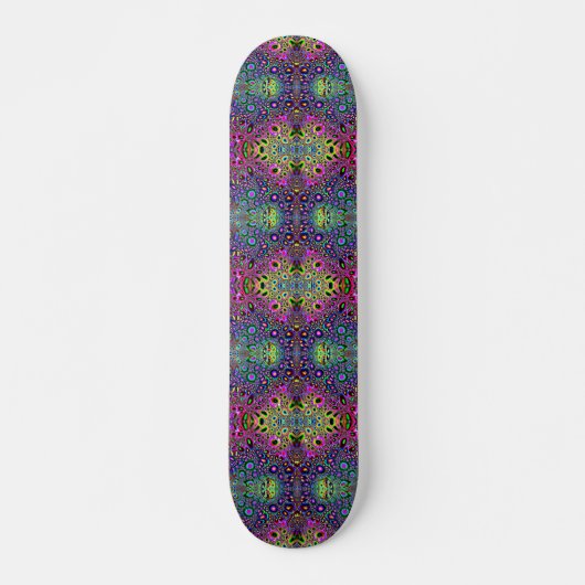 Abstracte Kaleidoscoop Patroon Persoonlijk Skateboard (Voorkant)