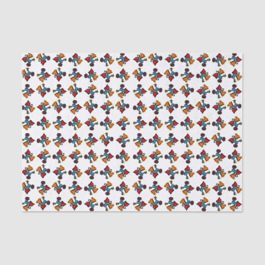 Abstracte Kaleidoscoop Print Pattern Tissuepapier (Voorkant)