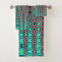 Abstracte Kaleidoscopische Aqua Retro Boemeranggol