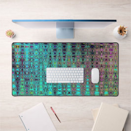 Abstracte Kaleidoscopische Aqua Retro Boomerang Wa Bureaumat