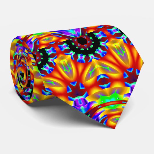 Abstracte Kaleidoscopische Stropdas (Opgerold)