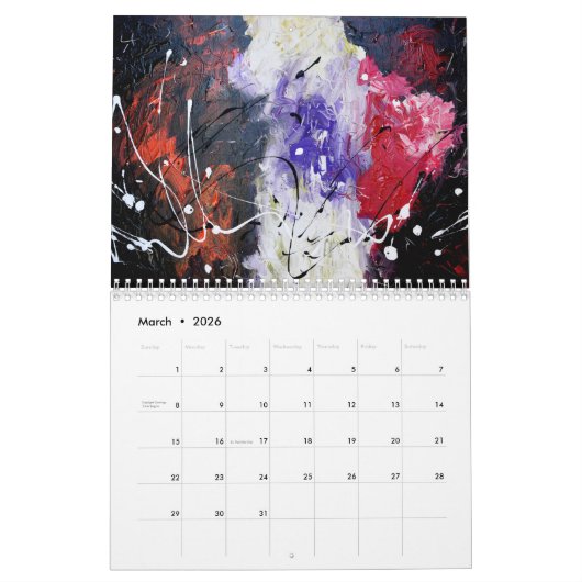 abstracte kalender 2017 (Mar 2026)