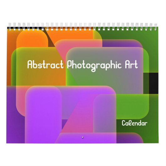 Abstracte kalender voor fotografische kunst (Hoes)