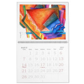 Abstracte kalender voor schilderijen (Mar 2027)
