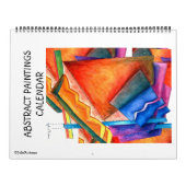 Abstracte kalender voor schilderijen (Hoes)