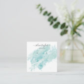 Abstracte kalligrafie Bezig met het oormerken van Vierkante Visitekaartje (Staand voorkant)