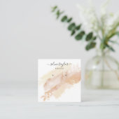 Abstracte kalligrafie Bezig met het oormerken van Vierkante Visitekaartje (Staand voorkant)