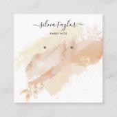 Abstracte kalligrafie Bezig met het oormerken van Vierkante Visitekaartje (Voorkant)