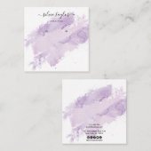 Abstracte kalligrafie Bezig met het oormerken van Vierkante Visitekaartje (Voorkant / Achterkant)