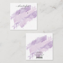 Abstracte kalligrafie Bezig met het oormerken van  Vierkante Visitekaartje