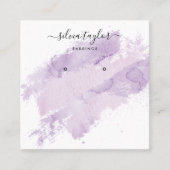 Abstracte kalligrafie Bezig met het oormerken van Vierkante Visitekaartje (Voorkant)