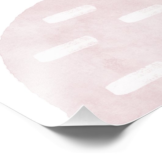 Abstracte Kalmerende Waterverf Vorm Foto Afdruk (Hoek)