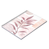 Abstracte kalmerende Waterverf Vormen Foto-Notitie Notitieboek (Linkerzijde)