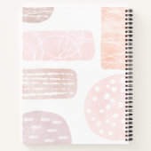 Abstracte Kalmerende Waterverf Vormen Notitieboek (Achterkant)