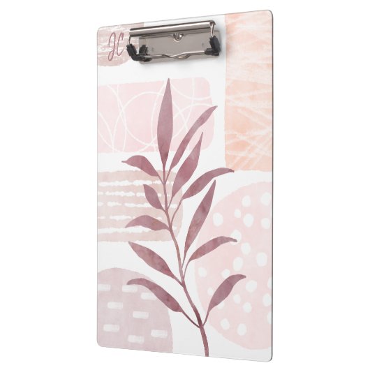 Abstracte Kalmerende Waterverf Vormgeving Klembord (Links)